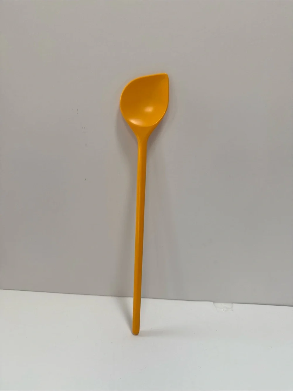 Yellow melamine Dr Oetker spoon slanted spoon